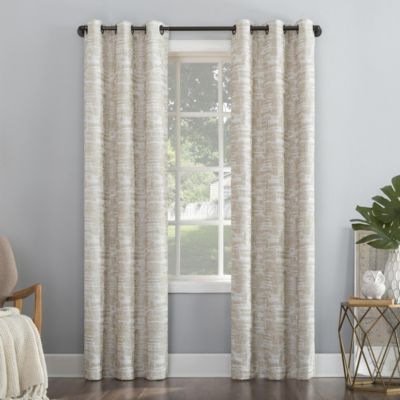 Parrish Distressed Grid Thermal Extreme 100% Blackout Grommet Curtain Panel