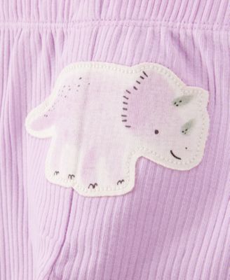 Baby Girls Dinosaur Little Character Bodysuits & Pants, 3 Piece Set