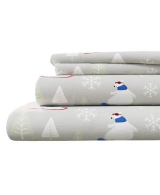 Ultra-Soft Turkish Cotton Flannel Lodge Print Sheet Set