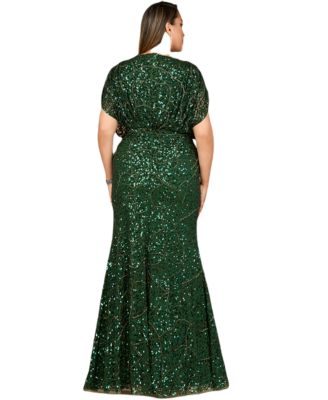 Женское расшитое бисером платье Lara с драпированными рукавами-накидками