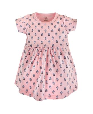 Big Girls Organic Cotton Short-Sleeve Dresses 2pk