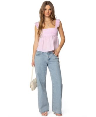 Women's Jenson Backless Gingham Top