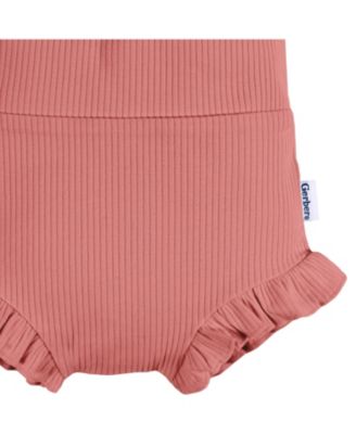 Baby Girls Bubble Shorts, 3-Pack