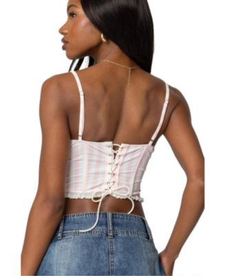 Оригинальный женский корсет в полоску от Marlen