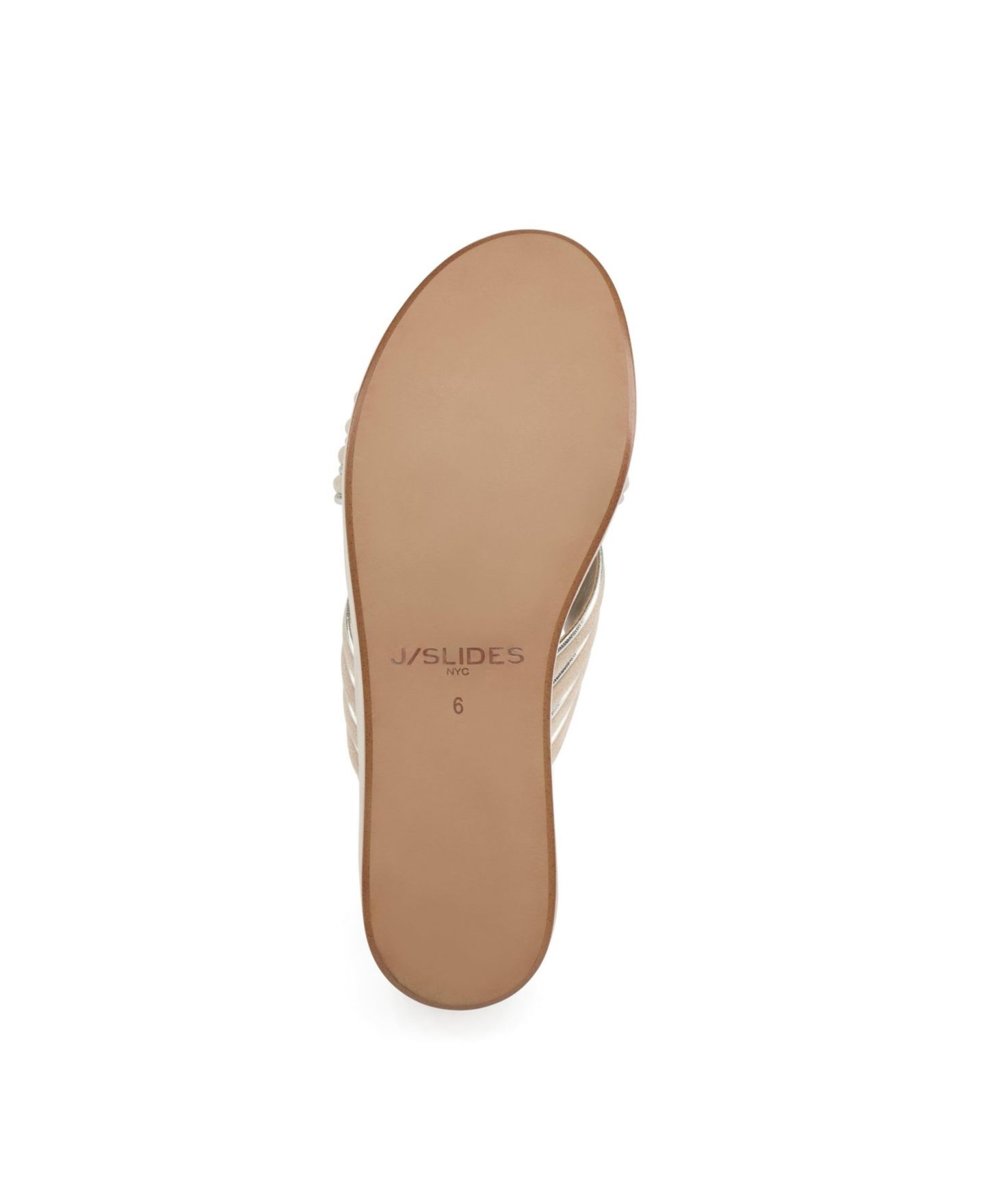 Женские сандалии JSlides Quiana Sandal, цвет: Песочный золотой кожаный — фото 3