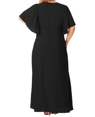 Платье с развевающимися рукавами Carmella размера плюс от Kiyonna