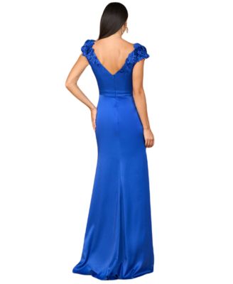 Женское платье из атласного крепа с V-образным вырезом Lara