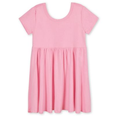 Toddler Girls Pink Lemonade Short Sleeve Twirl Dress
