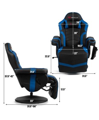 Ergonomic High Back Massage Gaming Chair with Pillow