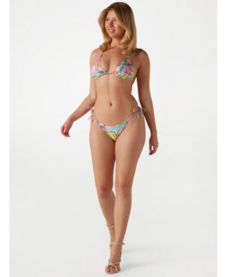 Женский треугольный топ-бикини GUESS с эко-принтом