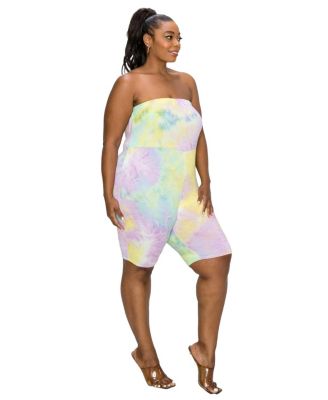 Комбинезон с галстуком-красителем большого размера L I V D