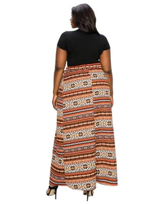 Plus Size Ari Wrap Maxi Skirt