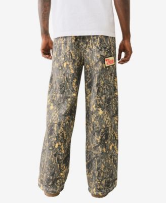 Истинная Религия True Religion Мужские камуфляжные спортивные штаны с большой футболкой Будды 29890₽