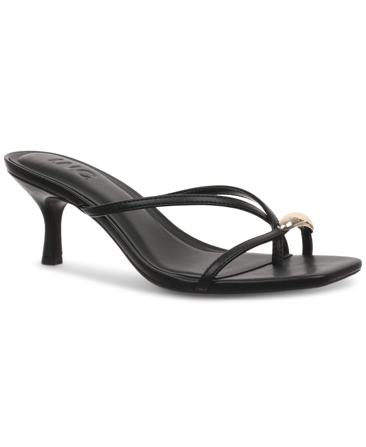 Inc International Concepts Women's Discoo Dress Sandals, Exclusively At Macy's In Black Smooth