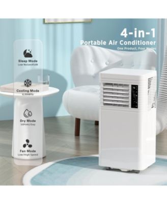 10000 BTU Portable Air Conditioner with Remote Control Three Modes Two Wind Speed LED Display Air Conditioner