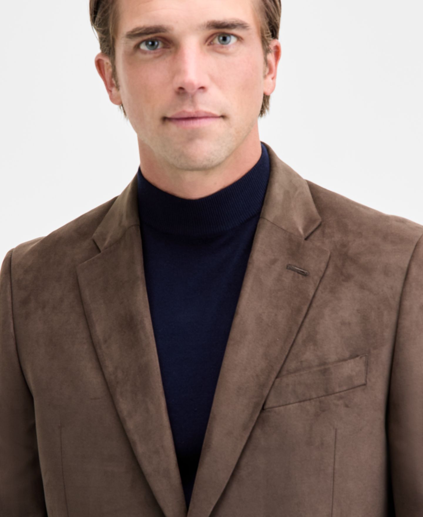 Мужской пиджак Nautica Modern-Fit Faux-Suede Sport Coat, цвет: Яркий синий — фото 3