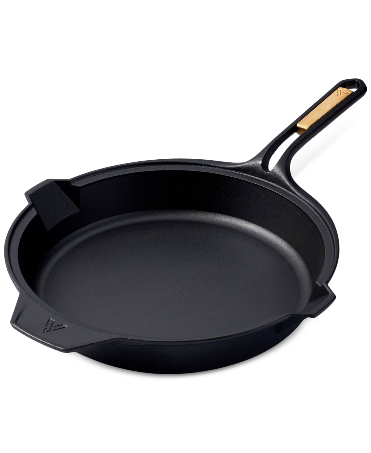 Victoria Signature Series 12" Cast Iron Skillet In Black And Gold