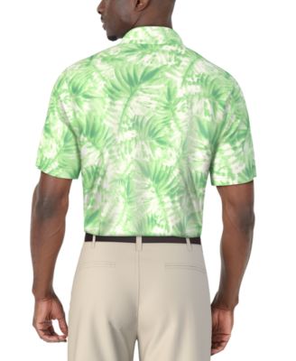 Men's Tropical Leaf-Print Polo Shirt