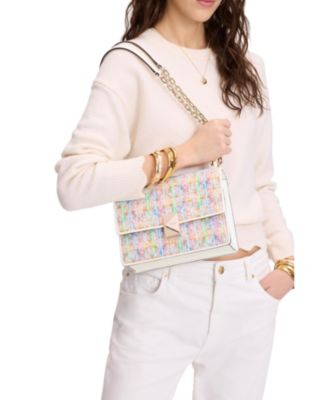 Мини-сумка через плечо из твида Kate Spade New York Deco с цепочкой на ремешке