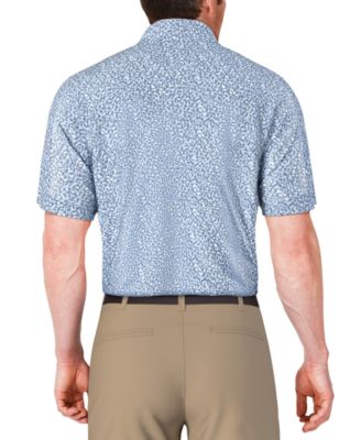 Мужская рубашка поло для гольфа с коротким рукавом и микро-гео принтом PGA TOUR