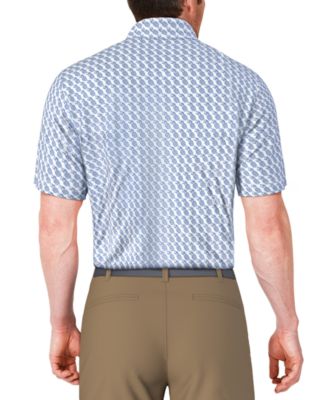 Мужская рубашка поло для гольфа PGA TOUR с коротким рукавом и принтом ананаса в стиле разговорной речи