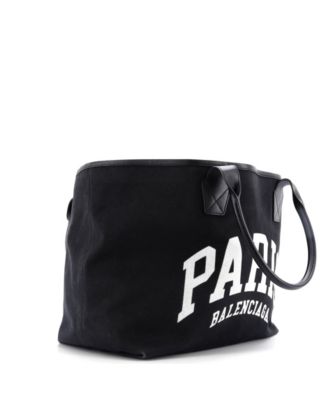 Подержанная сумка Balenciaga Large Cities Jumbo Tote с принтом на холсте