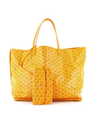 Бывшая в употреблении реверсивная сумка Goyard GM Anjou из холщовой ткани с покрытием