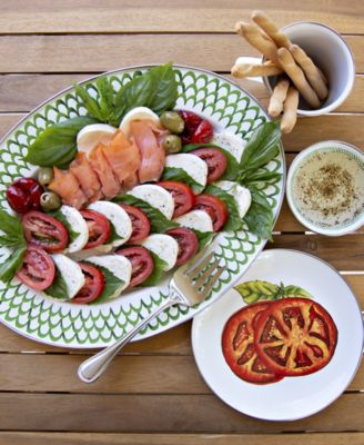 Scallop Enamelware Oval Platter