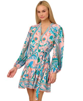 by Adrianna Papell Women's Printed Shirtdress