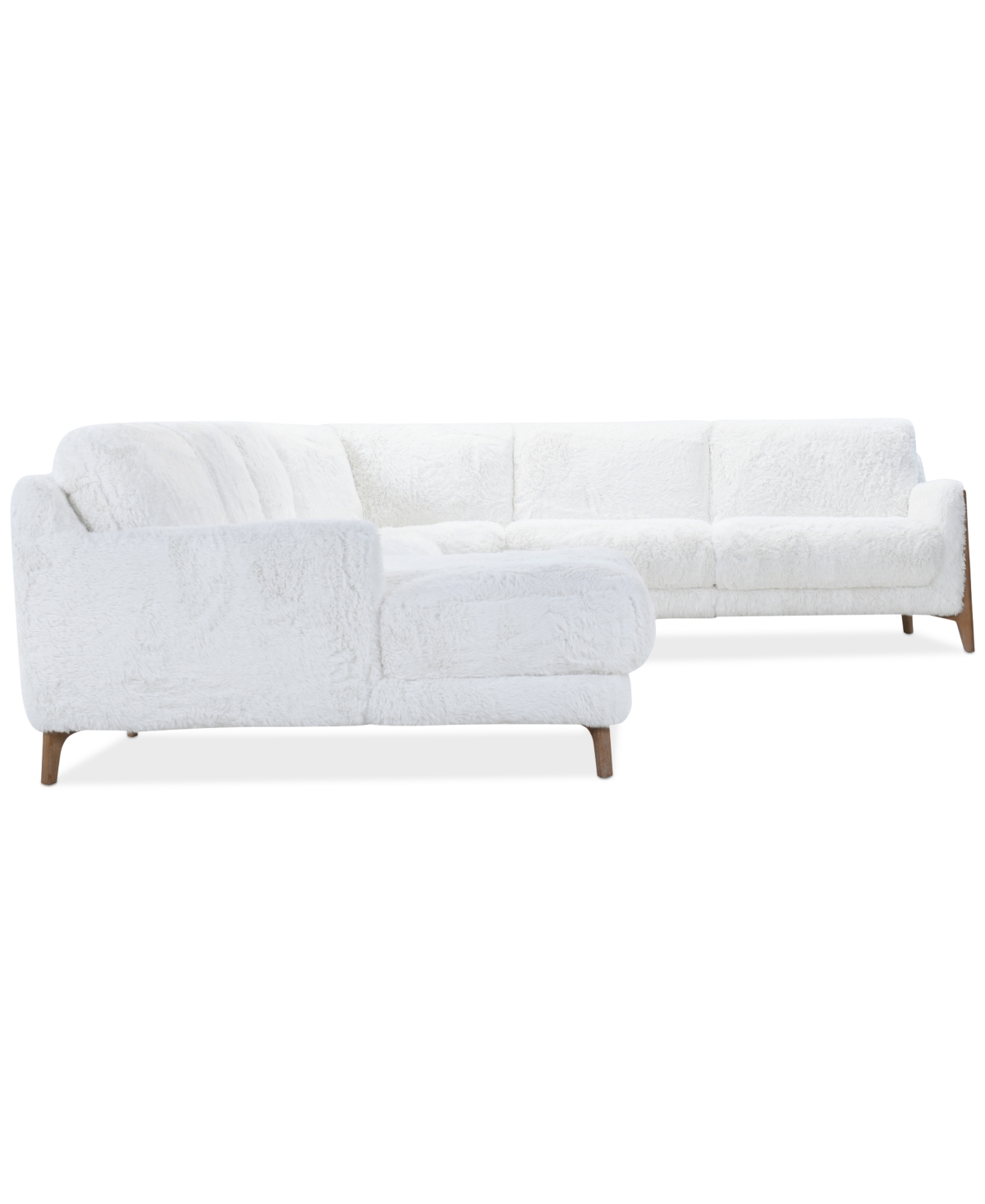 Macy's Briannie 4-pc. Fabric Chaise Sectional, Exclusively At