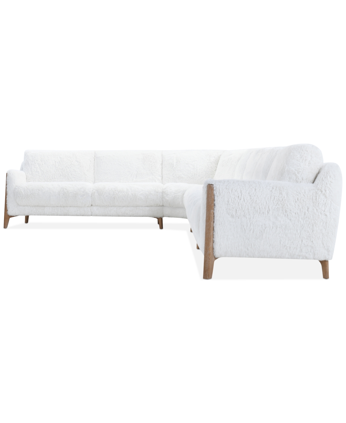 Macy's Briannie 4-pc. Fabric L Sectional, Exclusively At