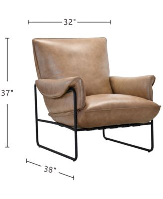 Briannie Leather Accent Chair, Exclusively at Macy's