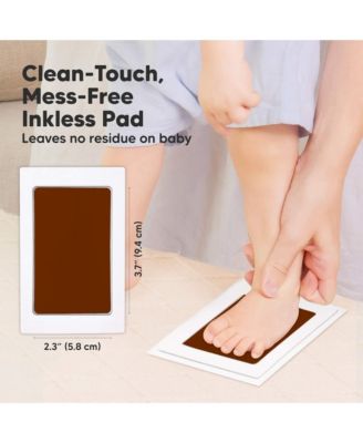 4pk Inkless Ink Pad for Baby Hand and Footprint Kit, Clean Touch Dog Paw, Dog Nose Print Kit, Baby & Pet Safe