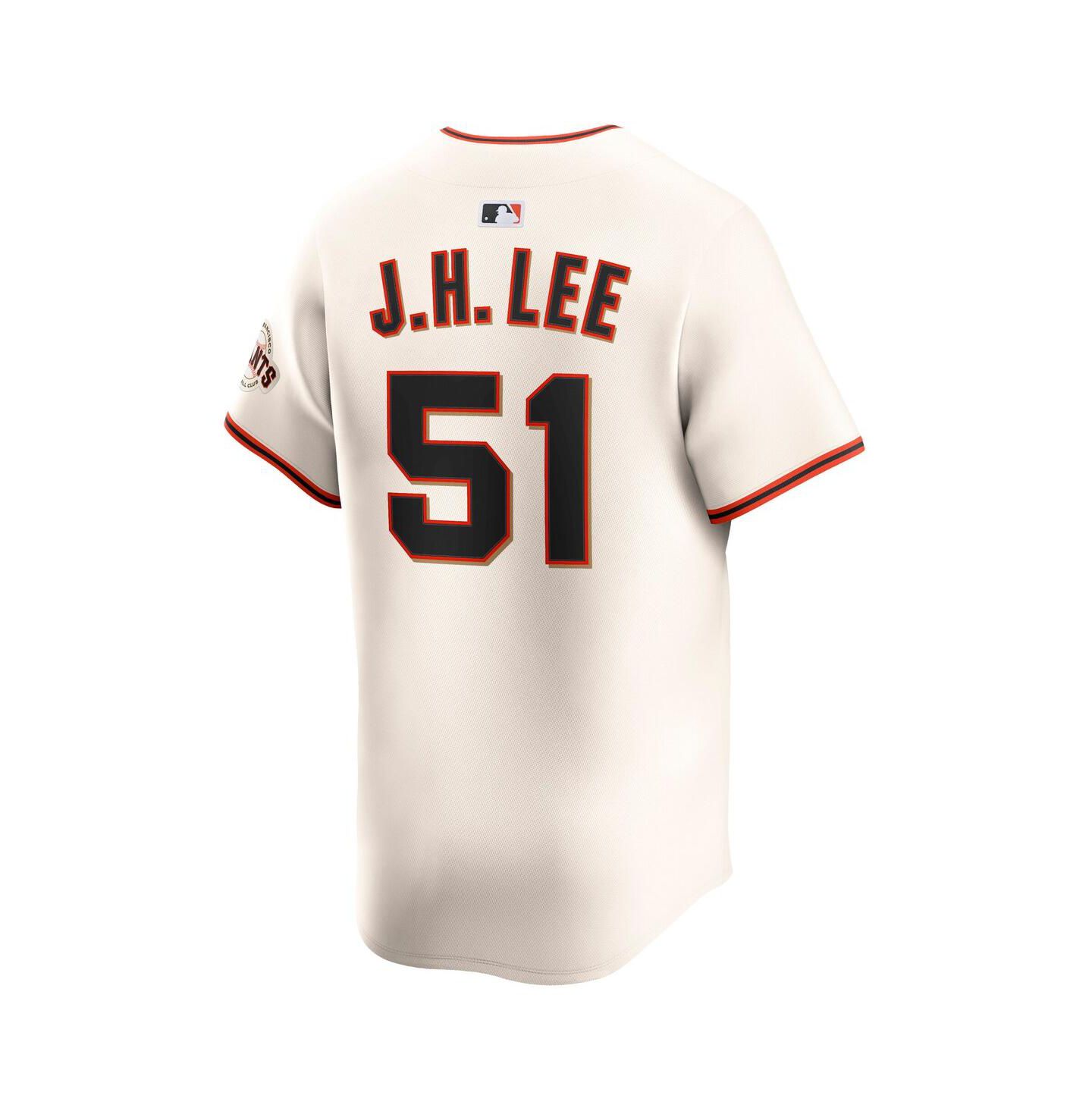Мужской топ Nike Jung Hoo Lee Cream San Francisco Giants Home Limited Player Jersey — фото 2