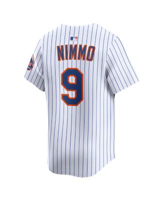 Мужская футболка Nike Brandon Nimmo White New York Metts Home Limited для игроков