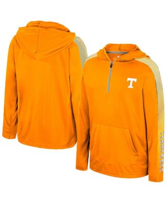 Colosseum - Big Boys and Girls Tennessee Orange Tennessee Volunteers Lumen Long Sleeve Quarter-Zip Hooded Windshirt