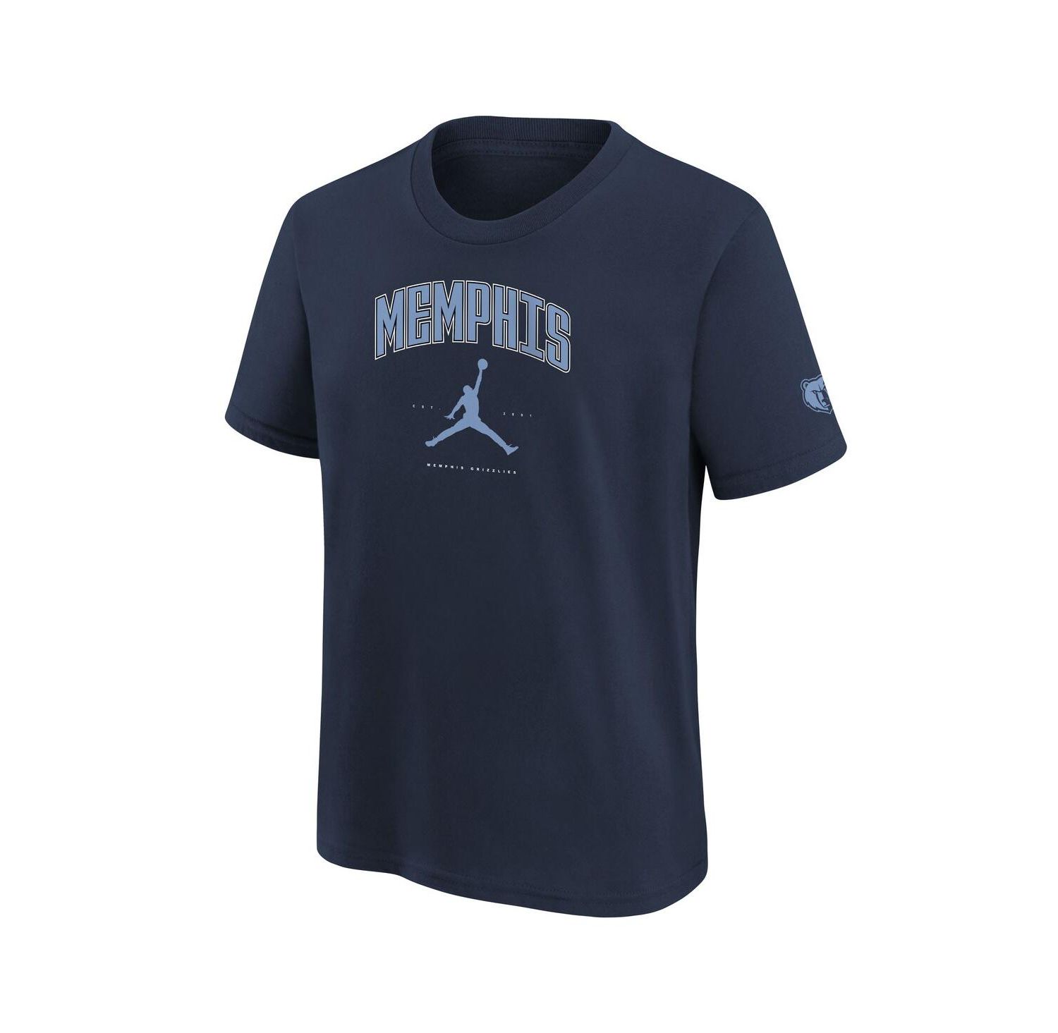 Big Boys and Girls Navy Memphis Grizzlies Essential Cities T-Shirt