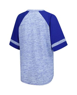 G-III 4Her by Carl Banks Women's Heather Royal Chase Elliott Hall of Fame Oversized Raglan V-Neck T-Shirt