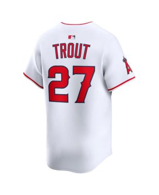 Men's Mike Trout White Los Angeles Angels Home Limited Player Jersey