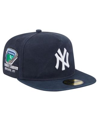 Men's Navy New York Yankees Championship Side Flag A-Frame 59FIFTY Fitted Hat
