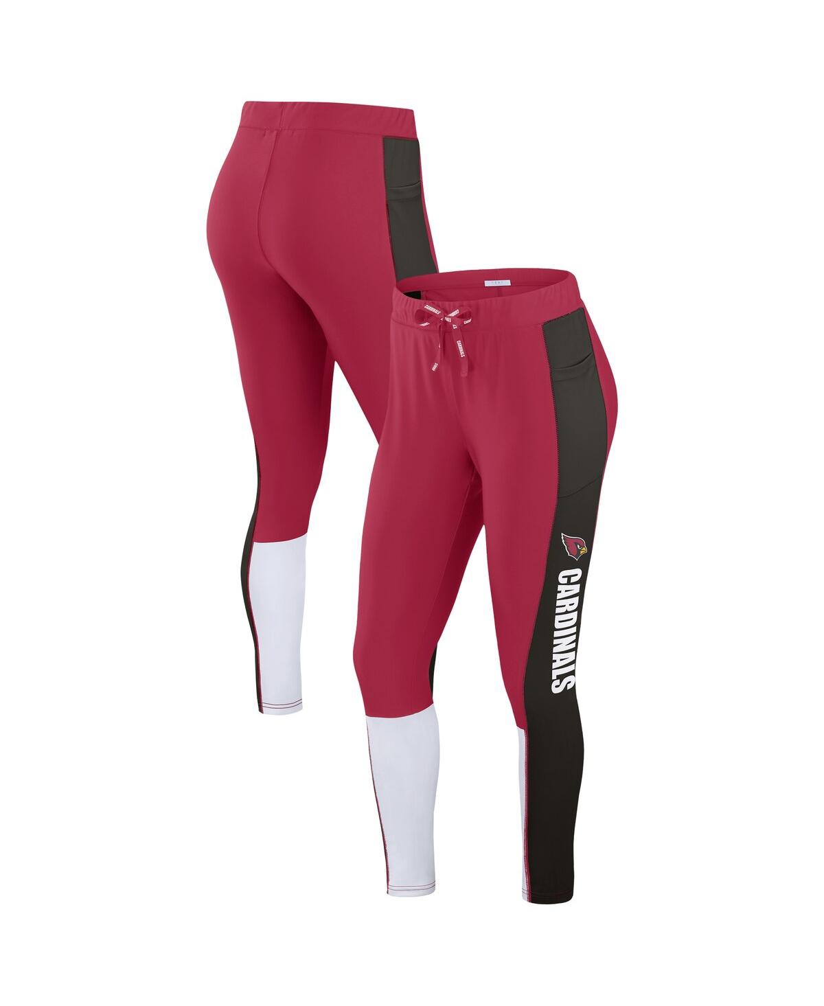 Women's Cardinal/Black Arizona Cardinals Color Block Leggings - Cardinal, Black