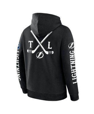 Мужская черная толстовка Fanatics Tampa Bay Lightning Big City Legacy с флисовым пуловером и капюшоном