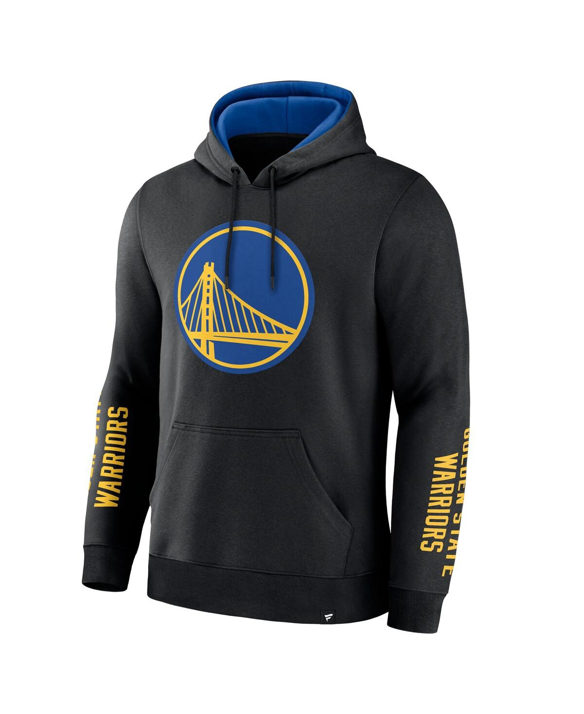 Fanatics Men's Black Golden State Warriors Legacy Guard Pullover Hoodie In Black,deep Royal