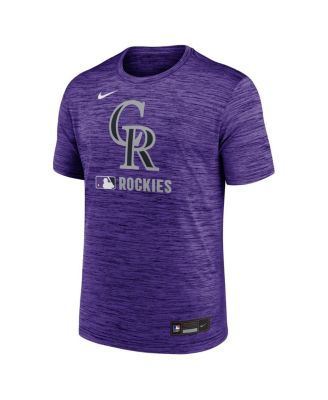 Men's Purple Colorado Rockies Authentic Collection Velocity Performance Practice T-Shirt