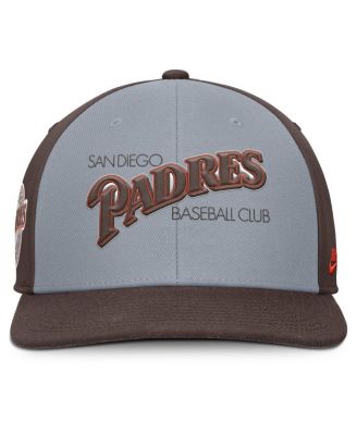 Men's Gray/Brown San Diego Padres Pro Performance Snapback Hat