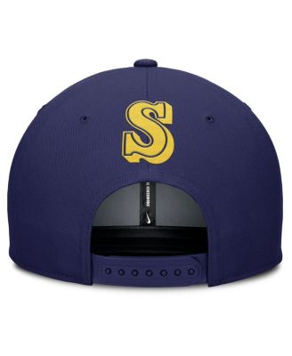 Мужская бейсболка Nike Seattle Mariners Pro Performance Snapback серого/темно-синего цвета