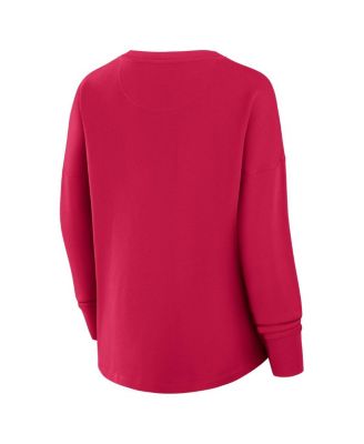 Женская красная толстовка-пуловер с нарукавной повязкой капитана 