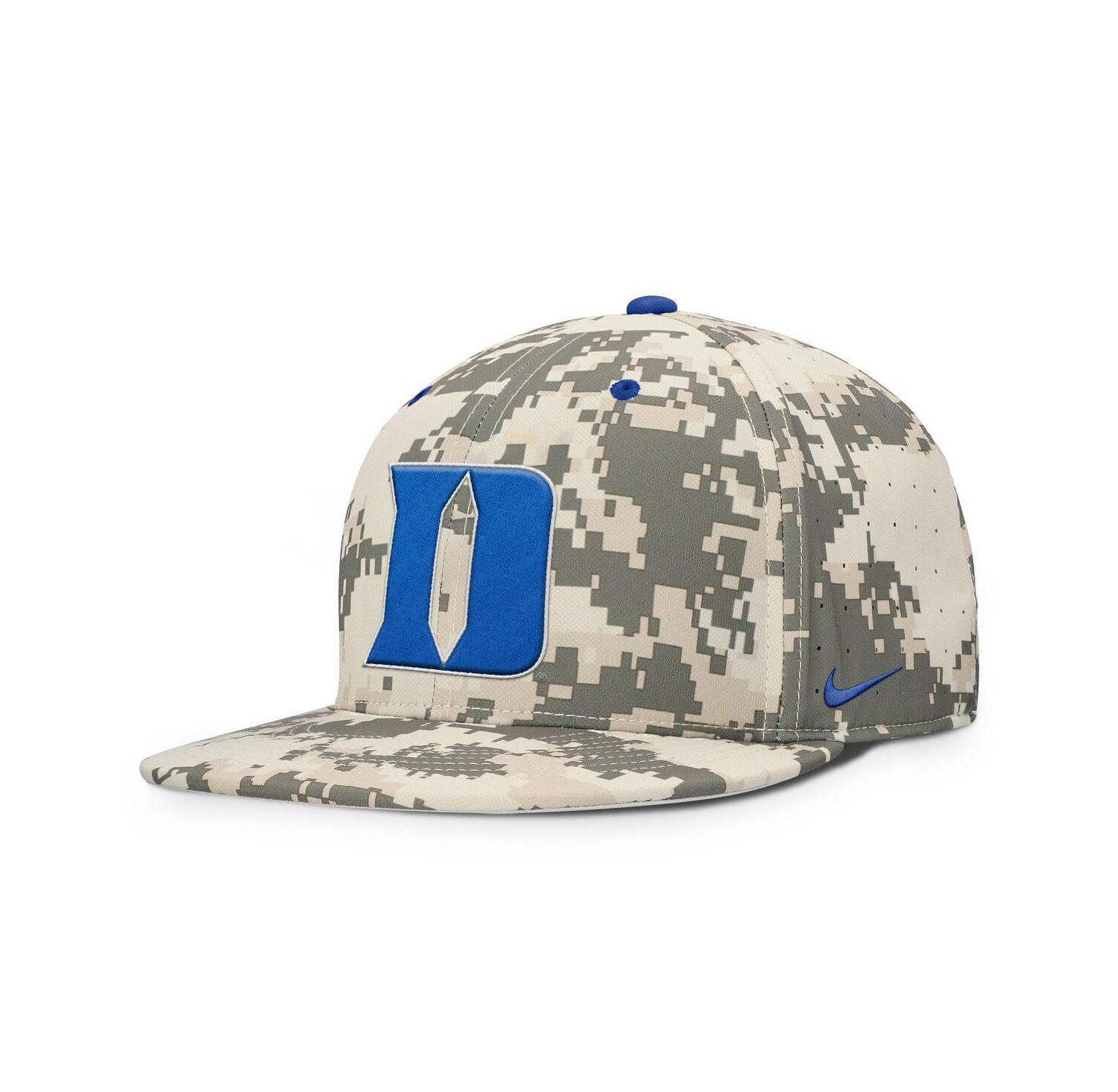 Men's Digital Camo Duke Blue Devils 2025 Dugout True Performance Fitted Hat