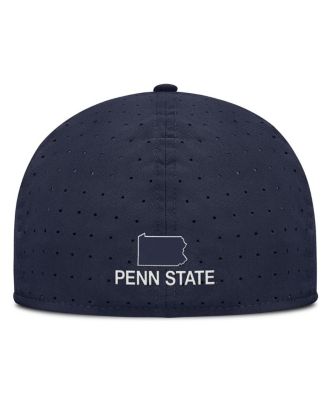 Men's Navy Penn State Nittany Lions On-Field Dugout True Performance Fitted Hat
