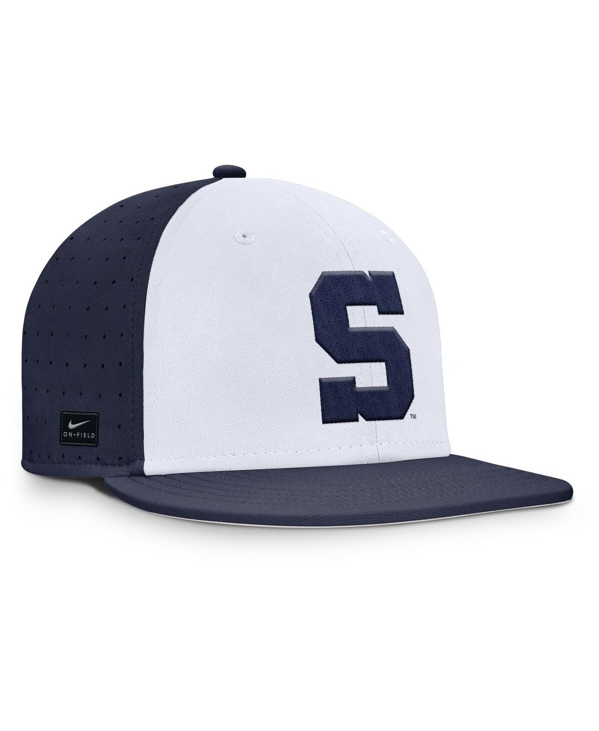 Nike Men's White Penn State Nittany Lions On-field Dugout True Performance Fitted Hat In White